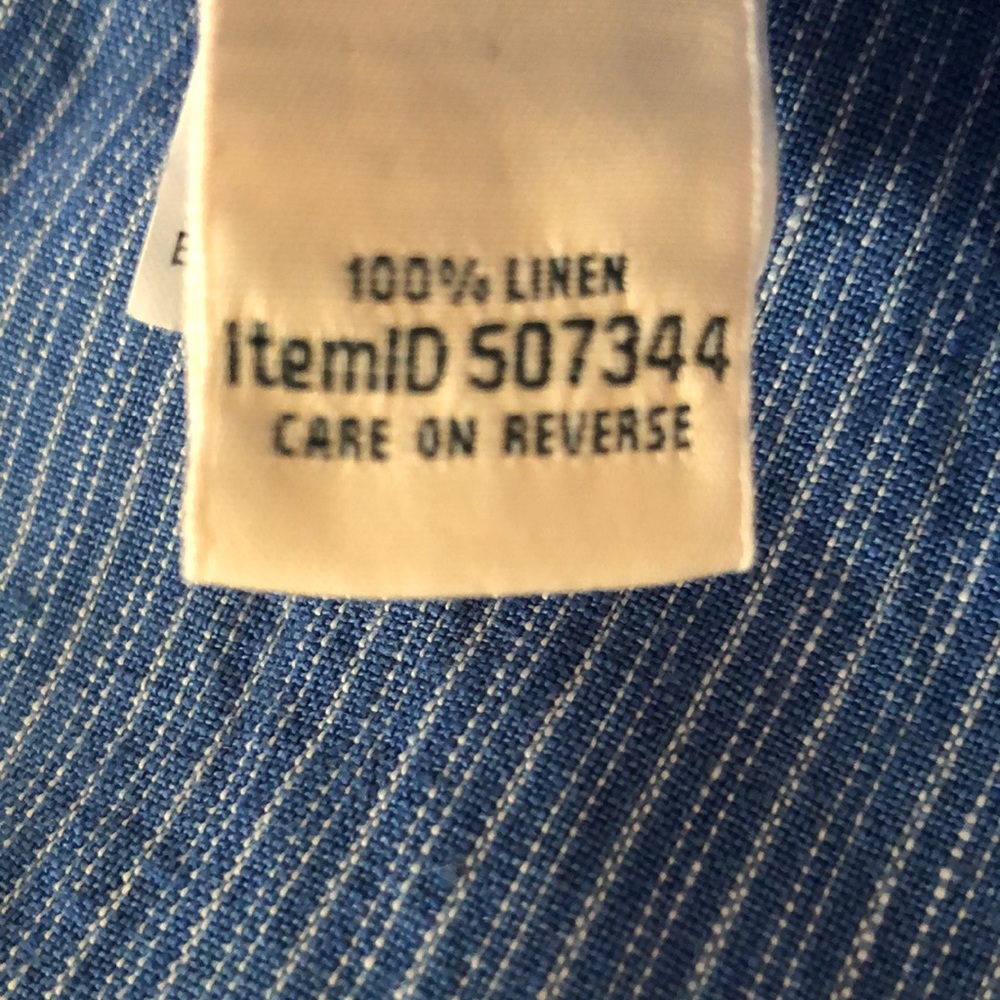 LL Bean Linen Drawstring Capris - Picture 4 of 4